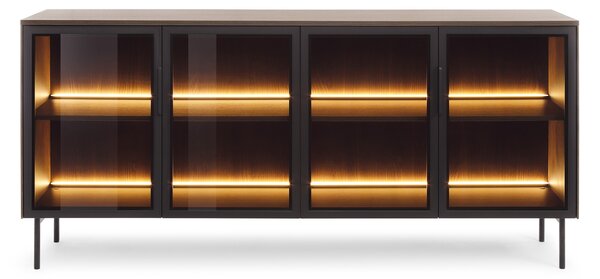 Komoda Limu 181 4D - dub dunin / čierna