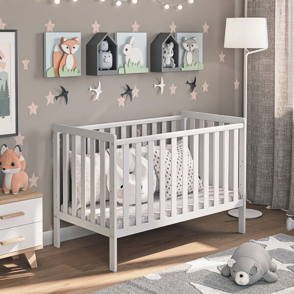 Detská postieľka LuLu 120x60 – nastaviteľná, bezpečná, drevená