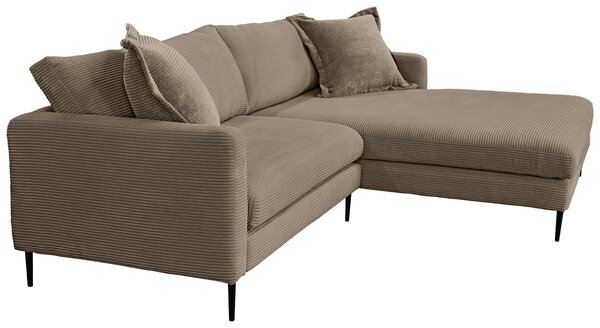 ROHOVÁ SEDAČKA, textil, hnedá P & B - Sedačky, Online Only