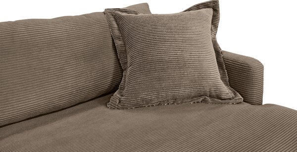 ROHOVÁ SEDAČKA, textil, hnedá P & B - Sedačky, Online Only