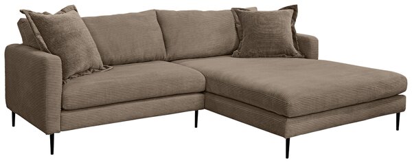 ROHOVÁ SEDAČKA, textil, hnedá P & B - Sedačky, Online Only