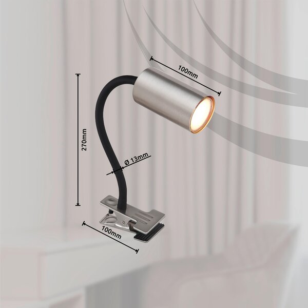 LAMPA SO ŠTIPCOM, GU10, 10/5.5/41.5 cm Globo - Interiérové svietidlá