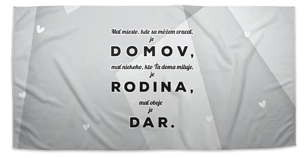 Sablio Uterák Domov 5 - 30x50 cm