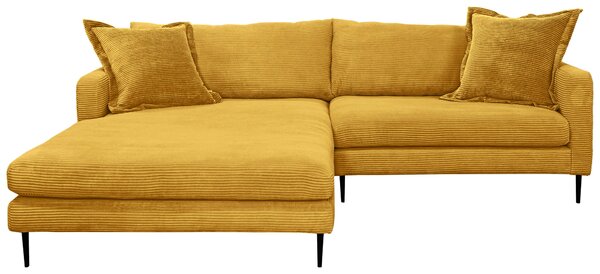 ROHOVÁ SEDAČKA, textil, horčicovožltá P & B - Sedačky, Online Only