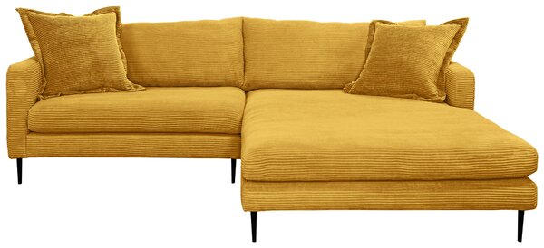 ROHOVÁ SEDAČKA, textil, horčicovožltá P & B - Sedačky, Online Only