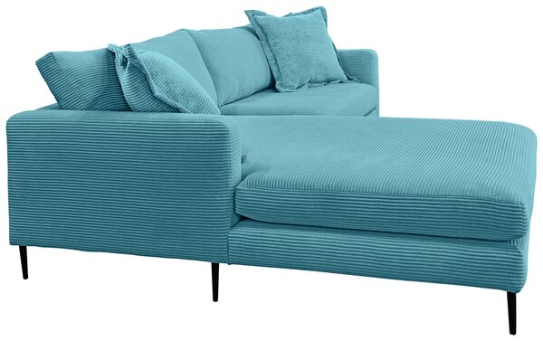 ROHOVÁ SEDAČKA, textil, svetlomodrá P & B - Sedačky, Online Only