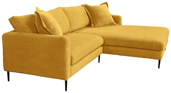 ROHOVÁ SEDAČKA, textil, horčicovožltá P & B - Sedačky, Online Only