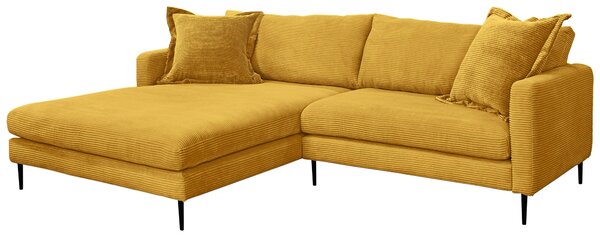 ROHOVÁ SEDAČKA, textil, horčicovožltá P & B - Sedačky, Online Only