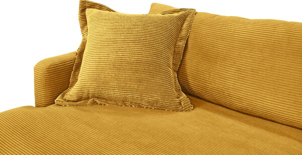 ROHOVÁ SEDAČKA, textil, horčicovožltá P & B - Sedačky, Online Only