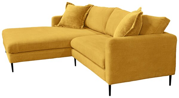 ROHOVÁ SEDAČKA, textil, horčicovožltá P & B - Sedačky, Online Only