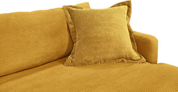 ROHOVÁ SEDAČKA, textil, horčicovožltá P & B - Sedačky, Online Only