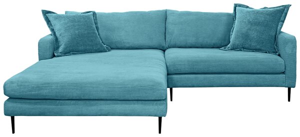 ROHOVÁ SEDAČKA, textil, svetlomodrá P & B - Sedačky, Online Only