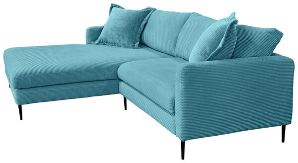 ROHOVÁ SEDAČKA, textil, svetlomodrá P & B - Sedačky, Online Only
