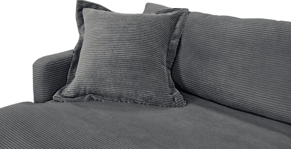 ROHOVÁ SEDAČKA, textil, grafitová P & B - Sedačky, Online Only