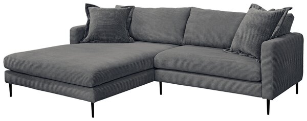 ROHOVÁ SEDAČKA, textil, grafitová P & B - Sedačky, Online Only