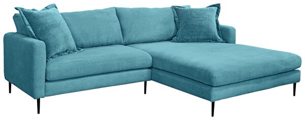 ROHOVÁ SEDAČKA, textil, svetlomodrá P & B - Sedačky, Online Only