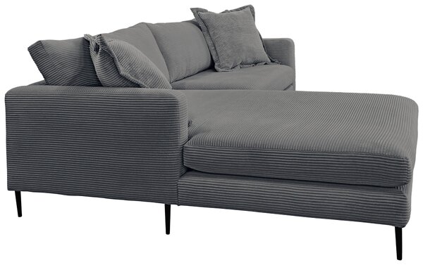 ROHOVÁ SEDAČKA, textil, grafitová P & B - Sedačky, Online Only