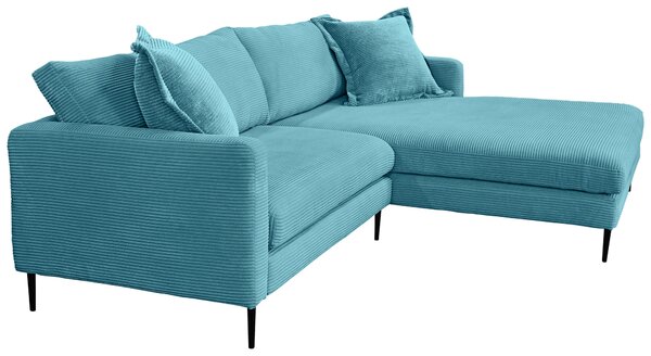 ROHOVÁ SEDAČKA, textil, svetlomodrá P & B - Sedačky, Online Only