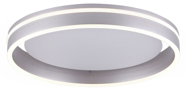 Smart plafondlamp staal 40 cm met afstandsbediening - Ronith