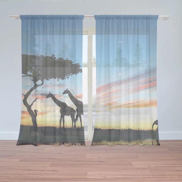 Sablio Záclony Sahara: 2ks 150x250cm