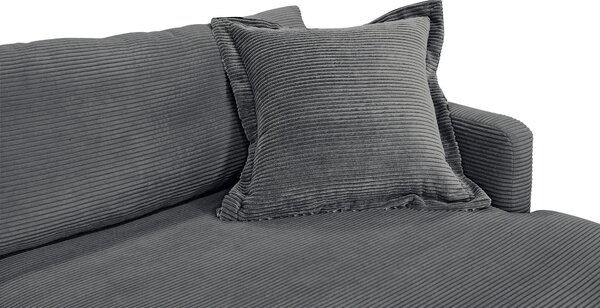 ROHOVÁ SEDAČKA, textil, grafitová P & B - Sedačky, Online Only