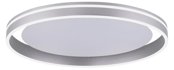 Smart plafondlamp staal 59 cm met afstandsbediening - Ronith