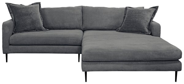 ROHOVÁ SEDAČKA, textil, grafitová P & B - Sedačky, Online Only