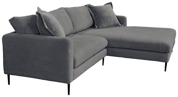 ROHOVÁ SEDAČKA, textil, grafitová P & B - Sedačky, Online Only