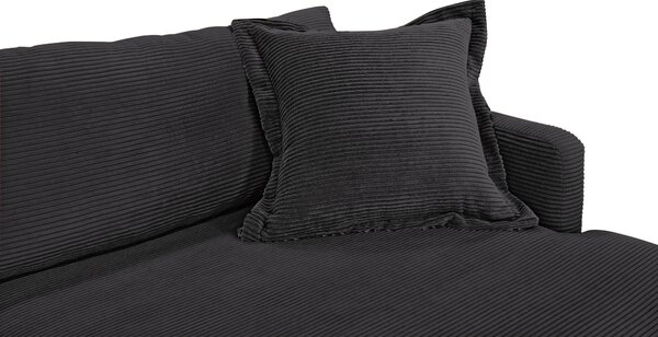 ROHOVÁ SEDAČKA, textil, čierna P & B - Sedačky, Online Only