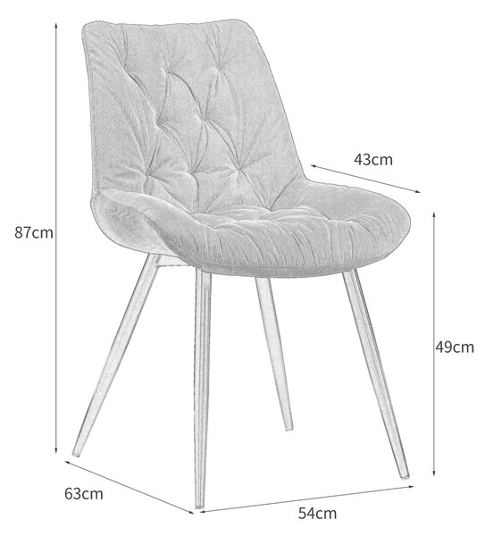 STOLIČKA, 54/85/63 cm Carryhome - Stoličky
