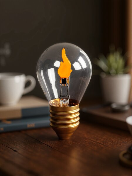 Sinsay - Dekoratívna LED lampa v tvare Edisonovej žiarovky - žltá