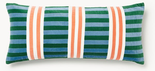 Zamatový patchwork poťah na vankúš Tete