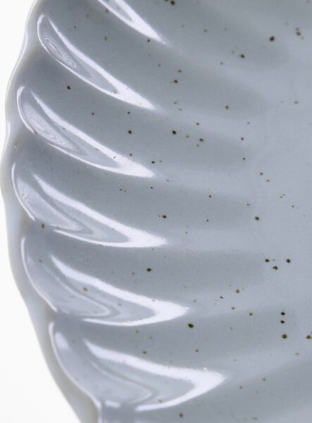 Dezertný tanier Scallop Light Blue