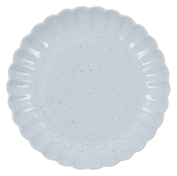 Dezertný tanier Scallop Light Blue