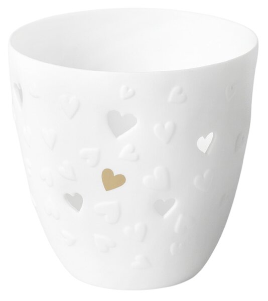 Porcelánový svietnik Wedding Hearts