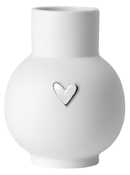 Porcelánová vázička Ball Silver 13 cm