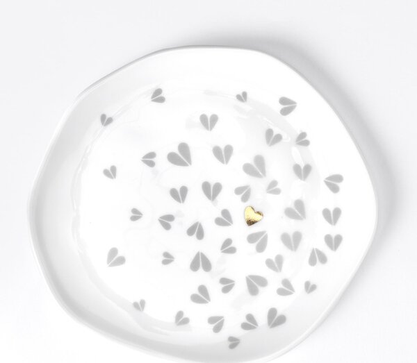 Porcelánový tanierik Hearts 14 cm