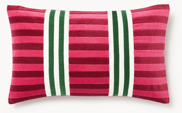 Zamatový patchwork poťah na vankúš Tete