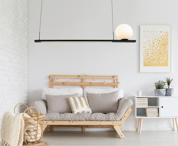 ZÁVESNÉ LED SVIETIDLO, 120/20/200 cm Dieter Knoll - Interiérové svietidlá