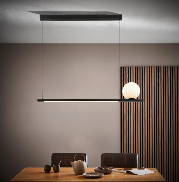ZÁVESNÉ LED SVIETIDLO, 120/20/200 cm Dieter Knoll - Interiérové svietidlá