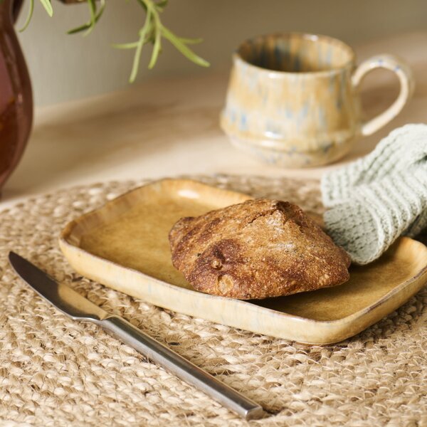 Keramický podnos Rustic Mustard