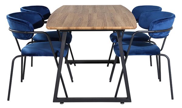 Inca Arrow stolová súpravá béžová/modrá