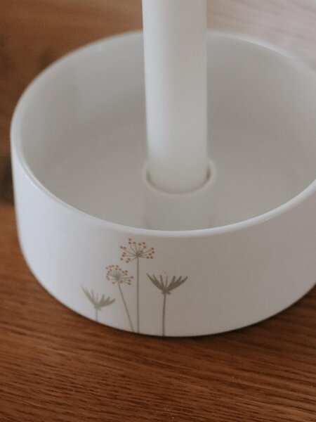 Porcelánový svietnik Floral White