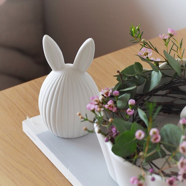 Veľkonočná dekorácia Meja White 14 cm