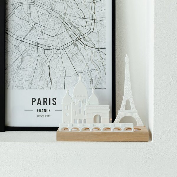 Porcelánový svietnik City Skyline Paris