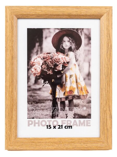FANDY Drevený fotorámik Bevel 15x21 2 hnedý