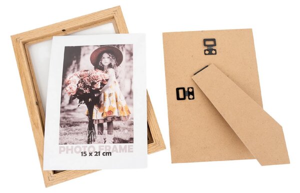 FANDY Drevený fotorámik Bevel 15x21 2 hnedý