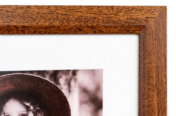 FANDY Drevený fotorámik Bevel 40x50 3 tmavohnedý