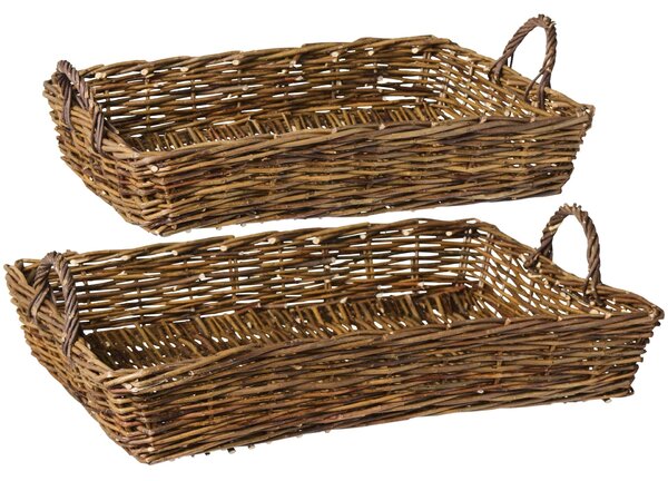 Prútený kôš Unpeeled Willow Väčší