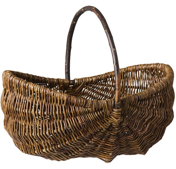 Prútený kôš Oval Unpeeled Willow